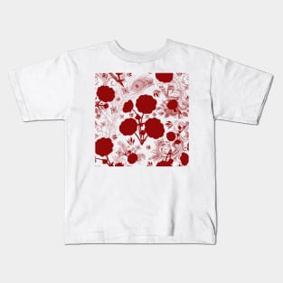 Cinquefoil Flowers in red Kids T-Shirt